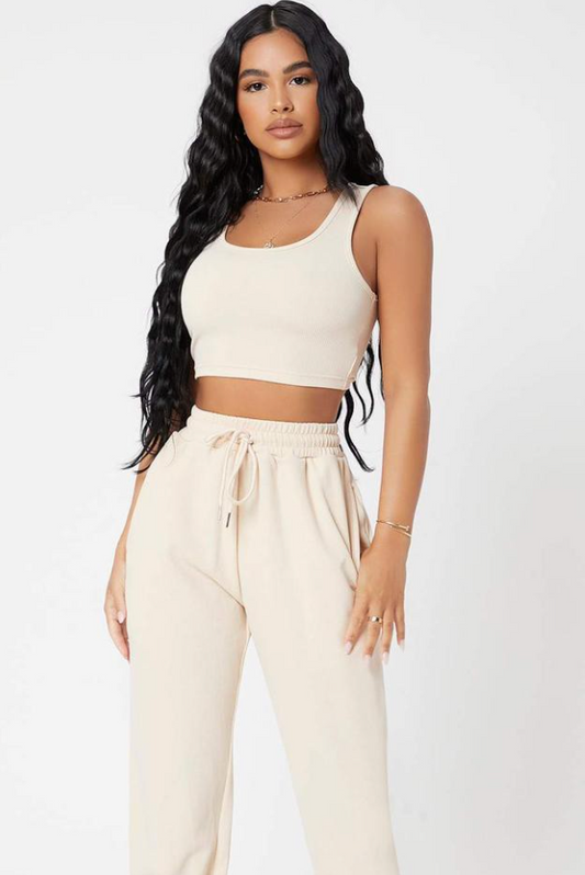 Petite Crop tank and Jogger Set